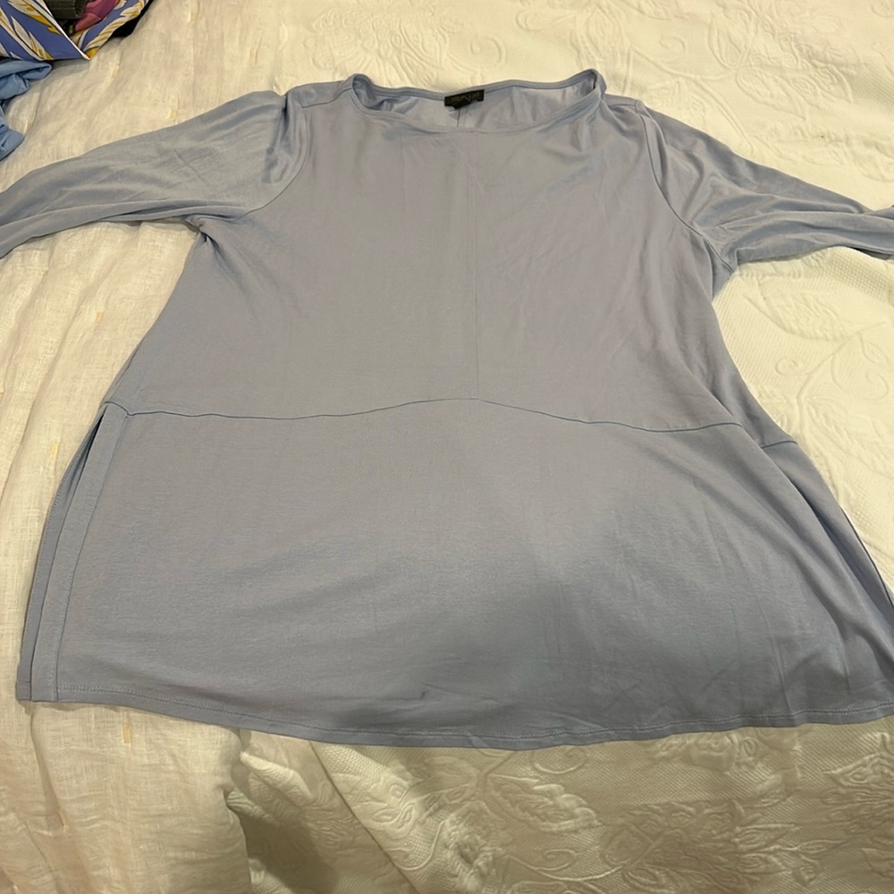 J Jill jersey top size L hydrangea